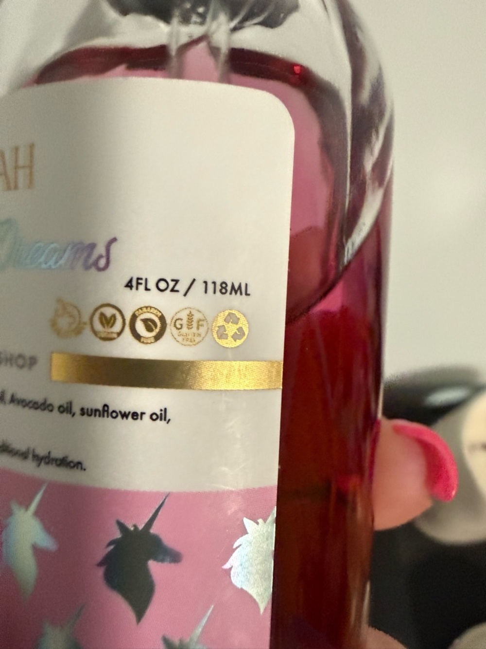 Aminnah Unicorn Dreams Body Oil! NEW Smells like Pink Sugar & Cotton Candy! - Picture 5 of 5